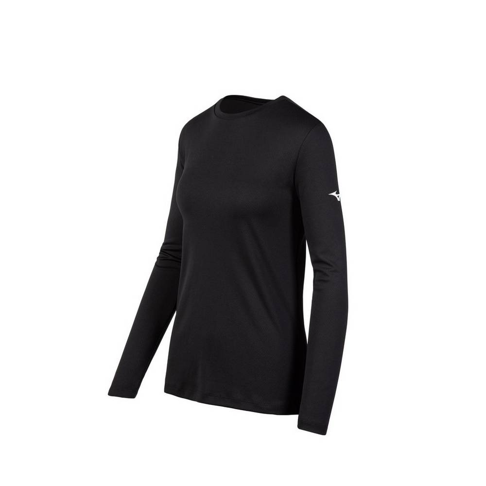 Maglietta Mizuno Long Sleeve Donna - Nere - 13605-TYKN